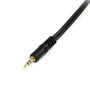 Startech Adaptador Separador de Audio Estéreo 3.5 mm Macho a 2 Hembra 15 cm Cable Chapado en Oro para Auriculares o Altavoces MU1MMS PCISOUND4CH