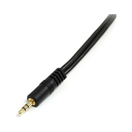 StarTech.com Cable Divisor de Audio Mini Jack 3,5mm Macho a 2x Hembra Negro