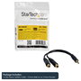 StarTech.com Cable Divisor de Audio Mini Jack 3,5mm Macho a 2x Hembra Negro