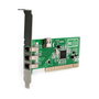 StarTech.com Tarjeta Adaptadora FireWire 400 PCI 4 Puertos IEEE 1394a 3 Externos 1 Interno