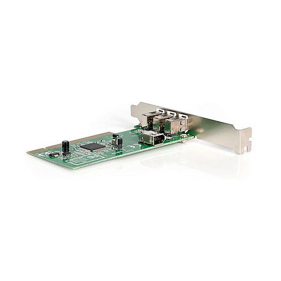 StarTech.com Tarjeta Adaptadora FireWire 400 PCI 4 Puertos IEEE 1394a 3 Externos 1 Interno