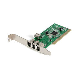 StarTech.com Tarjeta Adaptadora FireWire 400 PCI 4 Puertos IEEE 1394a 3 Externos 1 Interno
