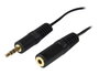 StarTech.com Cable Alargador de Audio Mini Jack 3,5mm Chapado en Oro 3,7m