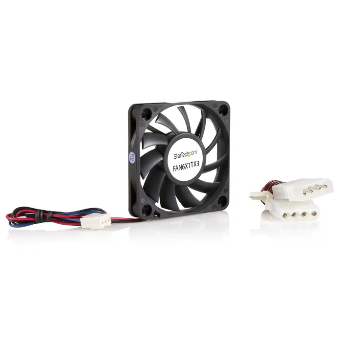 StarTech FAN6X1TX3 Ventilador de Carcasa 60x10mm 4000RPM Negro