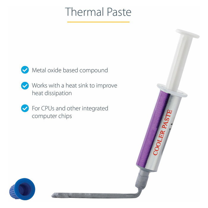 Startech Pasta Térmica SILVGREASE1 de 1,5 g en Plata