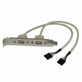 StarTech Adaptador de Placa a 2 Puertos USB A Hembra Plata