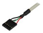 Startech.com Adaptador de Placa USB A Hembra 2 Puertos Tipo A - 5 Patillas en Línea Hembra - Panel USB para Conexión Interna PC