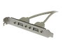 Startech.com Adaptador de Placa USB A Hembra 2 Puertos Tipo A - 5 Patillas en Línea Hembra - Panel USB para Conexión Interna PC