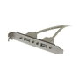 StarTech.com Adaptador de Placa USB A Hembra de 2 puertos, Plata