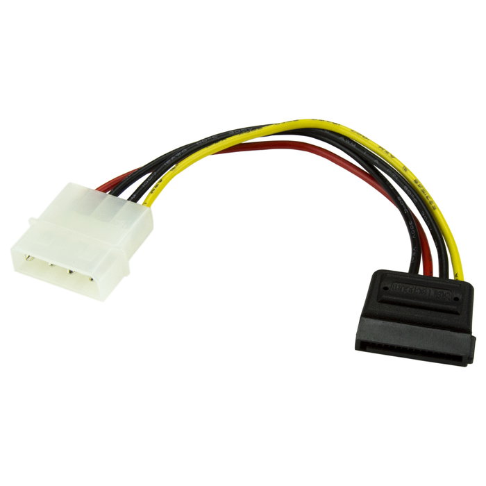StarTech.com Cable Adaptador de Alimentación Molex a SATA de 4 Pines, 6 pulgadas