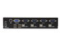 StarTech.com KVM SV431USB con 4 puertos VGA y USB, Negro