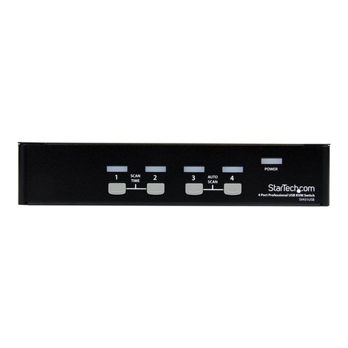 StarTech.com KVM SV431USB con 4 puertos VGA y USB, Negro StarTech.com KVM SV431USB con 4 puertos VGA y USB, Negro