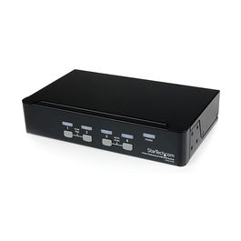 StarTech 4 Puertos USB VGA KVM Switch Hub conmutador - 4 Ordenadores, 1 Consola, Resolución hasta 1920x1440