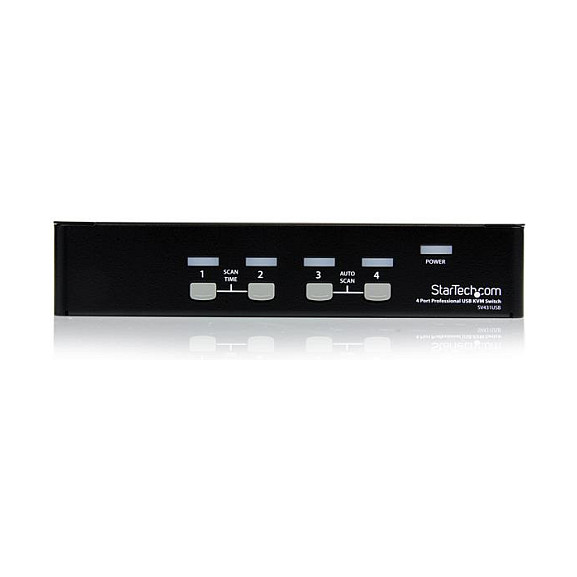 StarTech 4 Puertos USB VGA KVM Switch Hub conmutador - 4 Ordenadores, 1 Consola, Resolución hasta 1920x1440