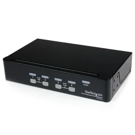 StarTech.com Conmutador KVM USB VGA 4 Puertos 1 Usuario Switch 4 Ordenadores desde 1 Consola Resolución 1920x1440 SV431USB