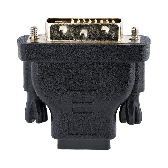 Startechcom Adaptador DVI-D Macho a HDMI Hembra, Conversor Bidireccional para Monitor, Proyector, PC