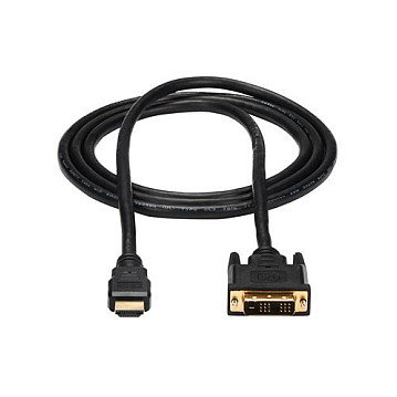 StarTech.com Cable Adaptador HDMI a DVI-D de 1,8m Macho a Macho Negro StarTech.com Cable Adaptador HDMI a DVI-D de 1,8m Macho a Macho Negro
