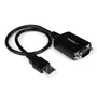 StarTech.com Cable USB a RS232 DB9 de 0,3 m con retención de puerto COM