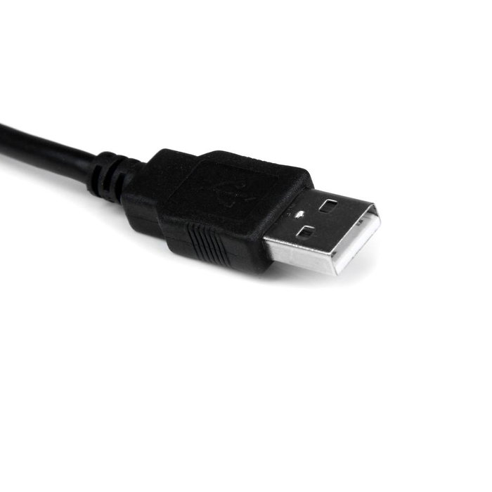 StarTech Cable de Datos USB a RS232 Serie DB9 con Retención para Puerto COM, M/M, 0.3 m