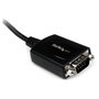 StarTech.com Cable USB a RS232 DB9 de 0,3 m con retención de puerto COM