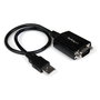 StarTech.com Cable USB a RS232 DB9 de 0,3 m con retención de puerto COM
