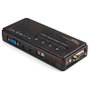 StarTech.com SV411KUSB Conmutador KVM de 4 Puertos USB y VGA con Audio