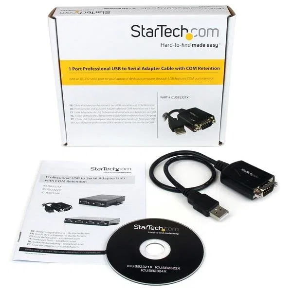 StarTech ICUSB2321X Adaptador USB a Serie RS232 DB9 StarTech ICUSB2321X Adaptador USB a Serie RS232 DB9