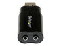 StarTech.com Tarjeta de Sonido Externa Estéreo USB 2.0 Adaptador ICUSBAUDIOB para Windows, Mac, Linux - Negro
