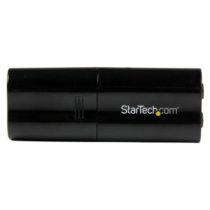 Startech ICUSBAUDIOB Tarjeta de sonido externa USB 2.0 con conectores de 3,5 mm