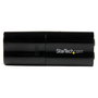 Startech ICUSBAUDIOB Tarjeta de sonido externa USB 2.0 con conectores de 3,5 mm