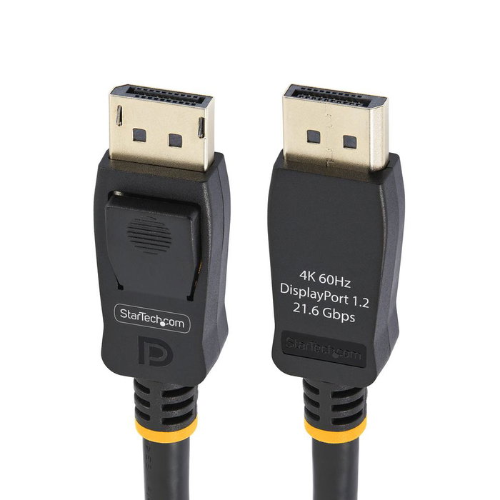 StarTech.com DISPLPORT6L Cable DisplayPort 1.2 4K 60Hz 3840x2400, 21.6 Gbps, Macho a Macho con Bloqueo, 1.8m, Negro, Audio Multicanal, Compatible con 3D, HBR2 StarTech.com DISPLPORT6L Cable DisplayPort 1.2 4K 60Hz 3840x2400, 21.6 Gbps, Macho a Macho con Bloqueo, 1.8m, Negro, Audio Multicanal, Compatible con 3D, HBR2