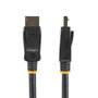 StarTech.com DISPLPORT6L Cable DisplayPort 1.2 4K 60Hz 3840x2400, 21.6 Gbps, Macho a Macho con Bloqueo, 1.8m, Negro, Audio Multicanal, Compatible con 3D, HBR2
