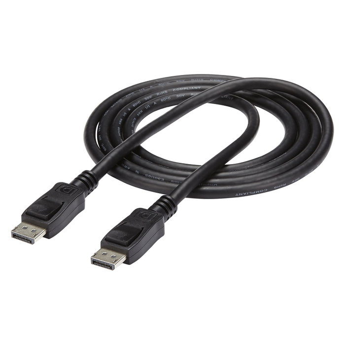 StarTech Cable DisplayPort 1.2 DISPLPORT6L de 1,8m Macho a Macho Negro
