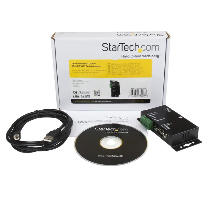 StarTech ICUSB422IS Adaptador USB 2.0 a RS422/485 Serie con Aislamiento Óptico y Protección contra Sobretensiones StarTech ICUSB422IS Adaptador USB 2.0 a RS422/485 Serie con Aislamiento Óptico y Protección contra Sobretensiones