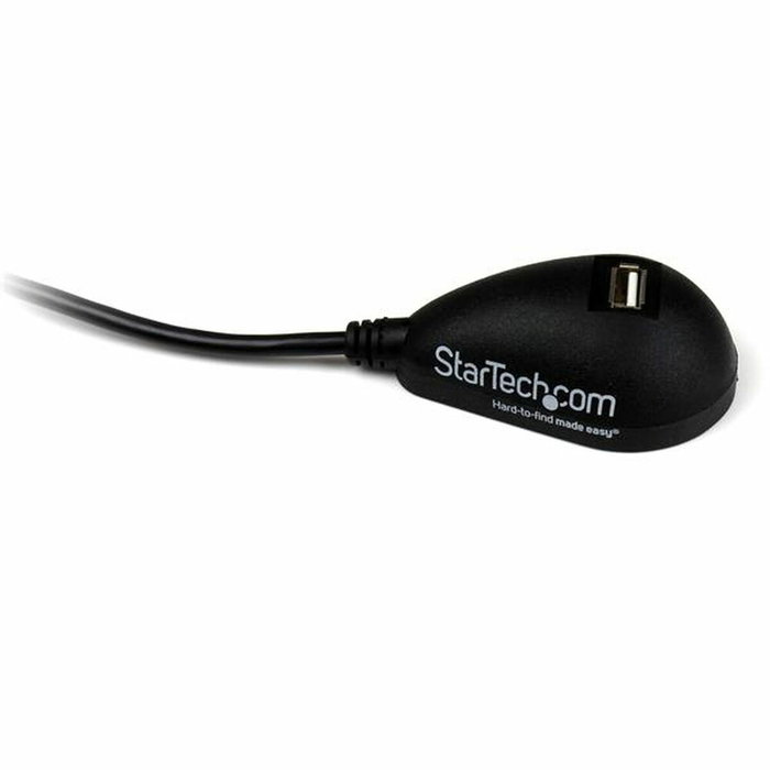 Startech Cable de Extensión USB 2.0 de 1,5m USB-A Macho a Hembra Angular Negro