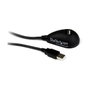 Startech Cable de Extensión USB 2.0 de 1,5m USB-A Macho a Hembra Angular Negro