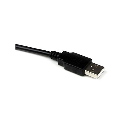 Startech Cable de Extensión USB 2.0 de 1,5m USB-A Macho a Hembra Angular Negro
