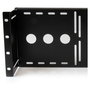 StarTech.com Soporte de montaje VESA LCD para rack de 19 pulgadas (4U) - Bracket monitor servidor, acero negro, 1.7 kg