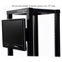 StarTech.com Soporte de montaje VESA LCD para rack de 19 pulgadas (4U) - Bracket monitor servidor, acero negro, 1.7 kg