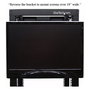 StarTech.com Soporte de montaje VESA LCD para rack de 19 pulgadas (4U) - Bracket monitor servidor, acero negro, 1.7 kg