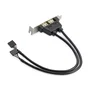 StarTech.com Cabezal Bracket Perfil Bajo de 2 puertos USB 2.0 con conexión a Placa Base 2x IDC5