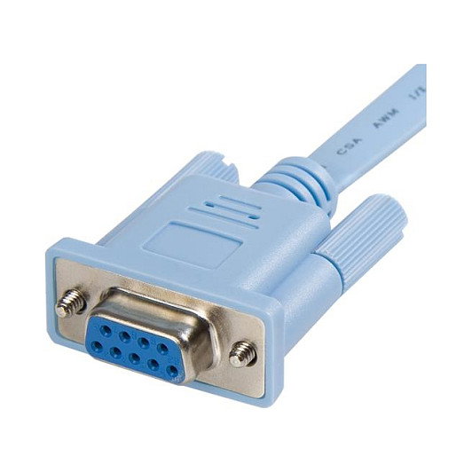 StarTech.com Cable de Consola Cisco RJ45 a Serie DB9 Rollover, 1,8 m, Azul StarTech.com Cable de Consola Cisco RJ45 a Serie DB9 Rollover, 1,8 m, Azul