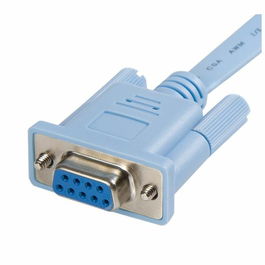 StarTech Cable de Consola RJ45 a DB9 Rollover de 1.8 m para Dispositivos Cisco - Color Azul, Compatible con Routers y Switches