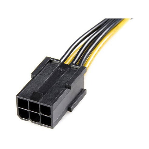StarTech adaptador de alimentación PCI-E 6 pines a 8 pines de 15cm StarTech adaptador de alimentación PCI-E 6 pines a 8 pines de 15cm