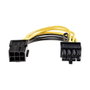 Startechcom Cable Adaptador PCI Express 6 Pines a 8 Pines para Tarjeta Gráfica ATI NVidia PCIEX68ADAP