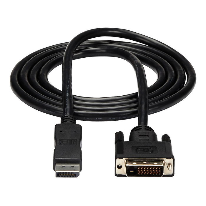 StarTech Cable DisplayPort a DVI-D 1.8m - Macho a Macho, Resolucion 1920x1200 y 1080p, DP 1.2 a DVI, Convertidor de Video