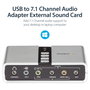 StarTech Tarjeta de Sonido Externa USB 7.1 Canales con SPDIF Digital Audio Óptico Adaptador de Audio