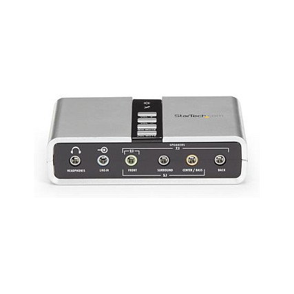 StarTech Tarjeta de Sonido Externa USB 7.1 Canales con SPDIF Digital Audio Óptico Adaptador de Audio StarTech Tarjeta de Sonido Externa USB 7.1 Canales con SPDIF Digital Audio Óptico Adaptador de Audio