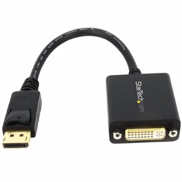 StarTech.com Adaptador DisplayPort a DVI-I Pasivo Macho a Hembra 0,152 m 1920x1200 Negro