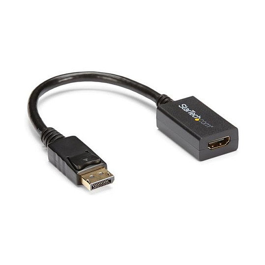 StarTech Adaptador DisplayPort a HDMI DP2HDMI2 Negro